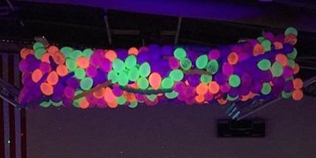 Glow Neon Party Supplies Luminous Tape Paper Tassel Garland Glow In Dark  Sticker Neon Tape Birthday