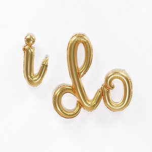 I Do Balloon - Letter Balloons - Gold or Silver - Bridal Shower Decorations - Wedding Balloons - Bachelorette Party - She Said Yes