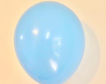 Light Blue Balloon 11 inch Latex Balloons Baby Shower Balloons Its A Boy First Birthday Balloons Under the Sea Baby Blue Balloon Qualatex