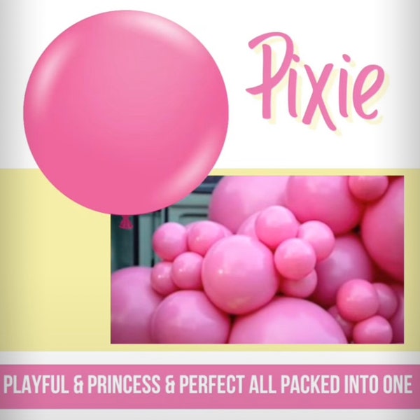 Pixie Pink Balloon ~ Hot Pink Balloon ~ Fuchsia ~ Pink Balloon Bouquet ~ Flamingo Party ~ Tropical Pink ~ Tuft Tex Balloons ~ Pink Party