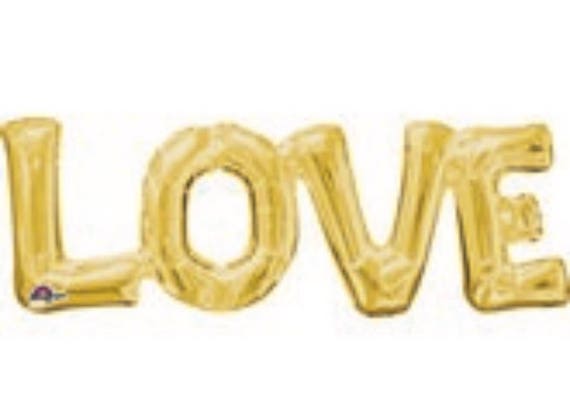 Love Balloon Script Balloons Bridal Shower Balloons | Etsy
