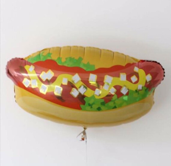 Hot Dog Balloon - I Do BBQ - Cookout Balloon - Junk Food Party - BBQ Balloons - Grilling Balloon - Summer Party, Baby Que, BBQ Baby Shower Il_570xn