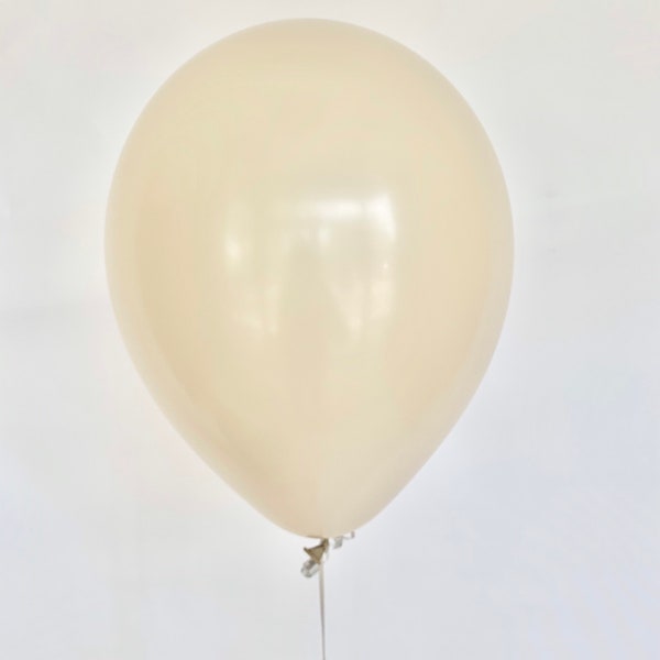 White Sand Balloon -  Cream Balloon - 11 inch Latex Balloon - Cream Wedding - Fall Bridal Shower - Cream Decorations - Teddy Bear Balloons