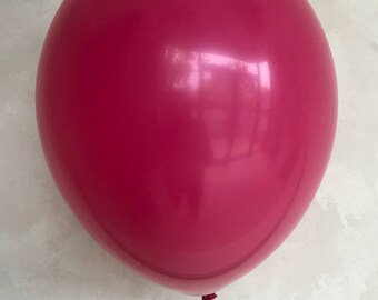 Hot Pink Balloons, 11 inch Latex Balloons, Wildberry Balloon, Birthday, Anniversary Balloons, Baby Shower Balloons - Tropical Balloons