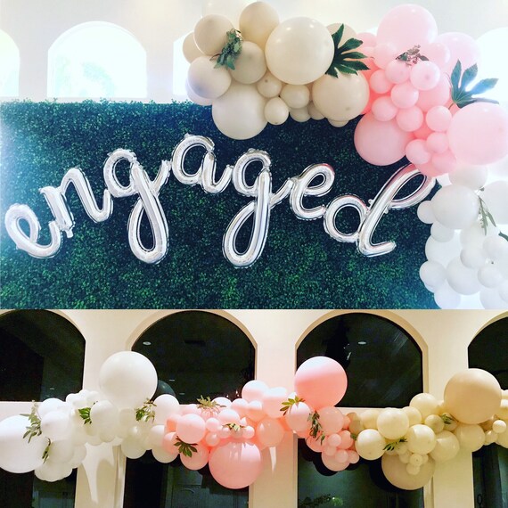 Pink Matte Balloon Garland - Valentines Balloons - Pink Balloon Garland - Pink White Sand Balloons - Boho Balloons - Its a Girl Shower Il_570xn