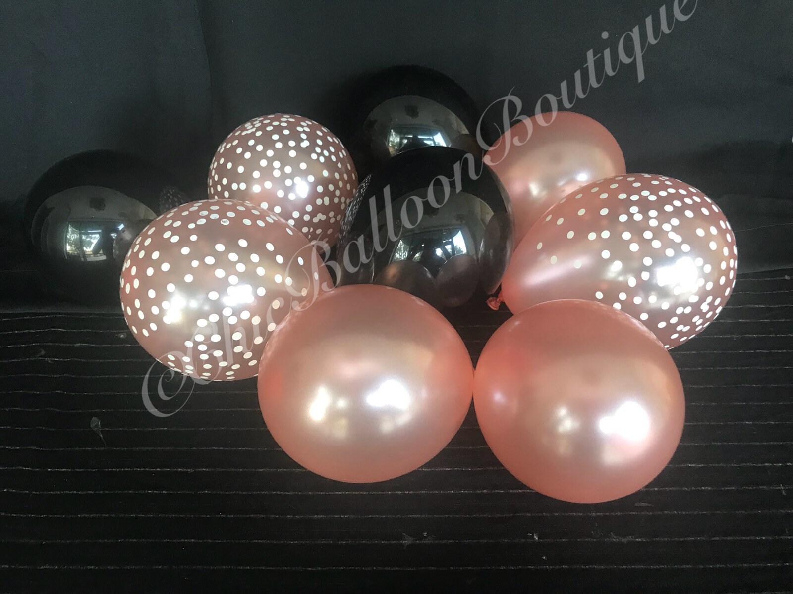 Black and rose gold balloons Clearance