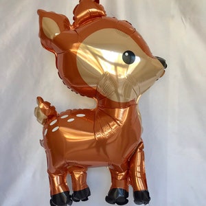 Baby Deer Balloon Woodland Decorations Fawn Balloons Boho Baby Shower Deer Balloon Enchanted Forest Balloon First Birthday image 1