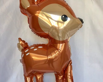 Baby Deer Balloon - Woodland Decorations - Fawn Balloons - Boho Baby Shower - Deer Balloon - Enchanted Forest Balloon - First Birthday