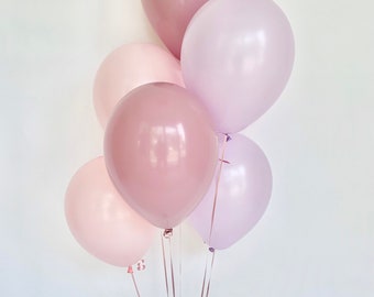 Pink Mauve Purple Balloons - Bridal Shower - Baby Shower Balloon - Pink and Purple Party - Its a Girl - Bach Party - Dusty Rose Balloons