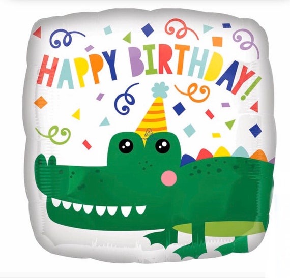 Alligator Balloon - Gator Balloon - Under the Sea - Sea Life Balloon - Boys Birthday Balloon - Gator Party - Oh Snap - Chomp Chomp Il_570xn