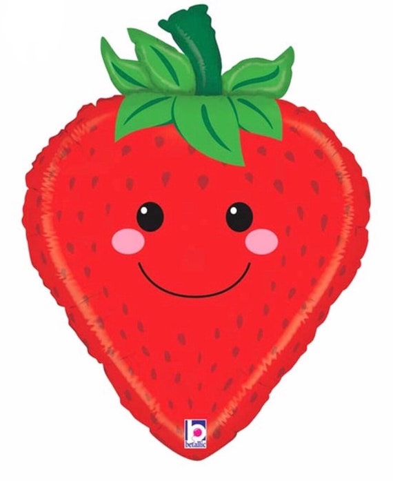Strawberry Balloon - Fruit Balloons - Strawberry Party - Farmers Market Party - Tutti Frutti Balloons - Strawberry Decorations - Berry Part