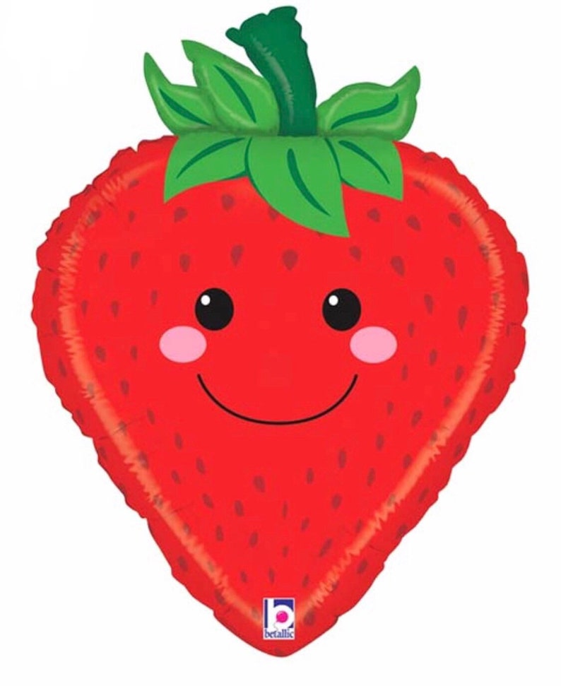 Strawberry Decorations Strawberry Balloon Strawberry Party Farmers Market Party Tutti Frutti Balloons Fruit Balloons Berry Part