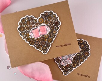 warm wishes, SET of 2 cards - *Blank Inside*