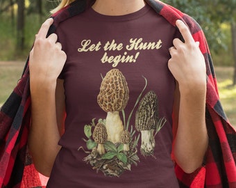 Camiseta de hongo Morel, camiseta divertida de hongos, camiseta de hongos, camiseta de estética Goblincore, camiseta Cottagecore, camiseta de hongos, camiseta de recolección de alimentos