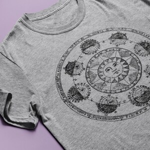 Sun and Moon Shirt, Comfort Colors, Moon T Shirts,  Moon Phase,Astrology,Astronomy, Boho shirt,Astrology shirt,Astronomy shirt,Space shirt