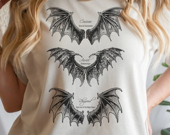 Camisa ACOTAR, Camisa de la Corte Nocturna, Ilirios de la Corte Nocturna, Una Corte de Espinas y Rosas, Sudadera Bat Boys, Cassian, Azriel, Rhysand