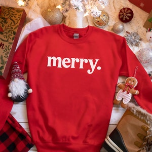 Merry Christmas shirt, Merry Christmas Sweatshirt, Christmas shirt for Women, Christmas Crewneck Sweatshirt, Holiday Sweater, Christmas gift