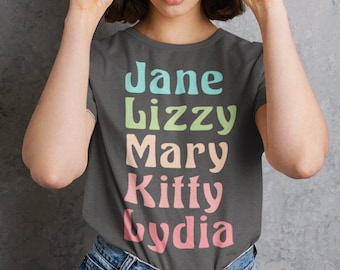 Camiseta Orgullo y prejuicio, camisa Jane Austen, regalo Jane Austen, regalo literario, regalo librero, camisa Pemberley, regalo amante de los libros