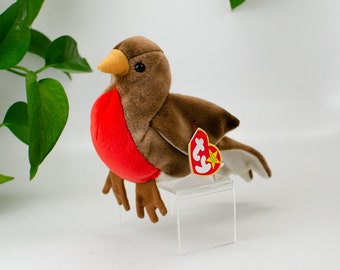 Mint w/ Tag PE pellet 1998 Ty Beanie Babies Early the Red Breasted Robin bird