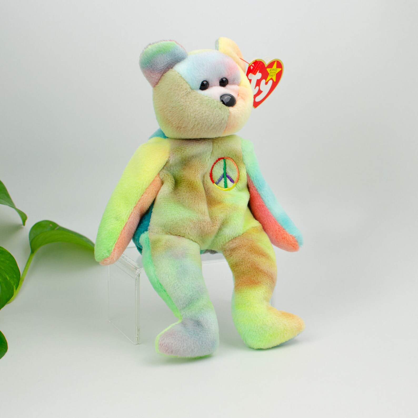 Ty Beanie Baby Peace Bear Vivid Camouflage Rare ERRORS | Etsy