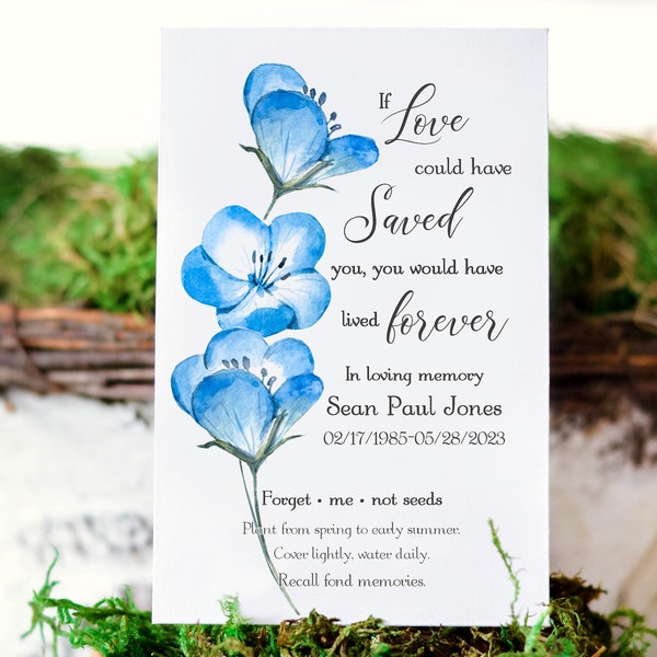 Memorial Seeds Etsy