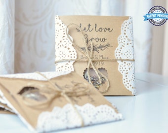 Wedding Seed Packet Favors, Wildflower Seed Favor, Wedding Favors For Guests, Personalized Seed Pack Favors, ©copyright, 0050