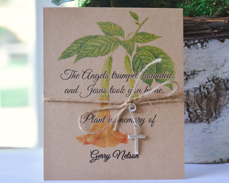Trumpet Flower Funeral Memorial Seeds Funeral Favor Etsy