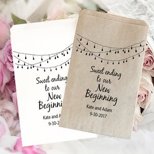 Wedding Favor Bag, Goodie Bag, Candy Bar Bags, Cookie Bags, Wedding Popcorn Bags, Barn Wedding, Garden Wedding, Personalized Wedding Favors