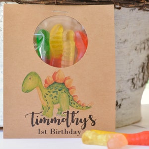dinosaur party favor, dinosaur birthday candy favors dinosaur party favors dinosaur treats kids birthday party favor Gummie gummy filled