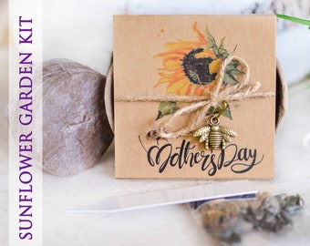 Mother's day Sunflower garden seed kit Mother's day gift sunflowers pollinator friendly, eco friendly  - SALE