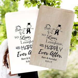 Wedding Favor Bag, Donut Bags, Wedding Popcorn Bags, Personalized Wedding Bag, Wedding Candy Bags, Salty Dance, Wedding Trail Mix Bag
