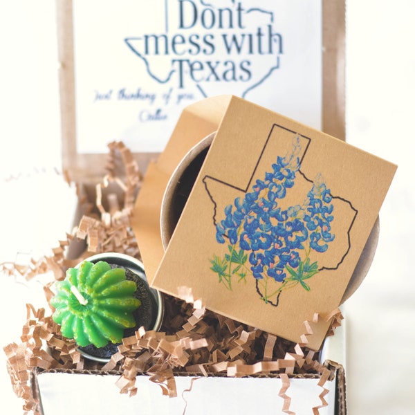 Texas bluebonnet favor, gift garden seed grow kit complete gift, Eco friendly, garden gift, wedding favor, party favor, Texas party favor