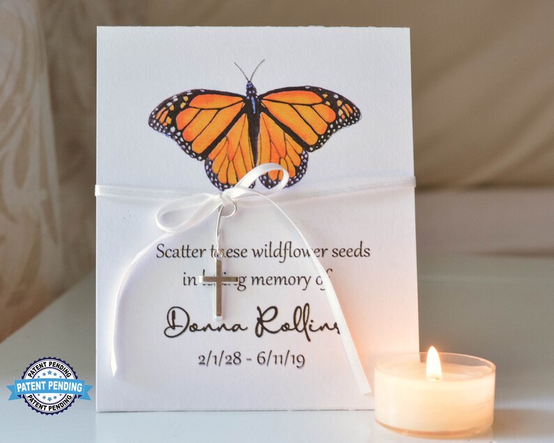 Butterfly Memorial Gift Funeral Favor Celebration of Life Etsy