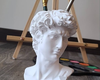 Michelangelo's David Bust Planter or Pen Holder