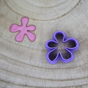 flower shaped cookie cutter for polymer clay