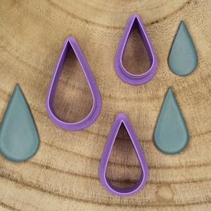 Polymer clay drop cutter