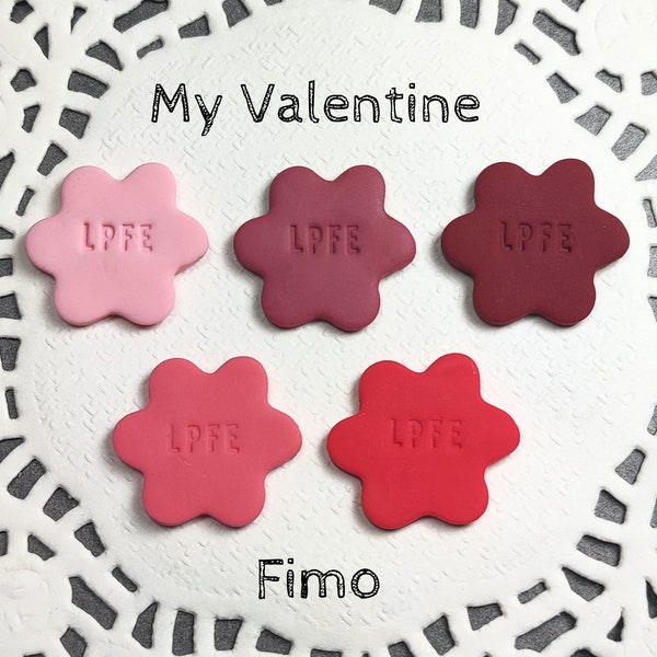 Recettes de couleurs pour pâte Fimo, My Valentine