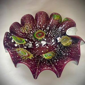 Mid Century Murano Glass Ashtray