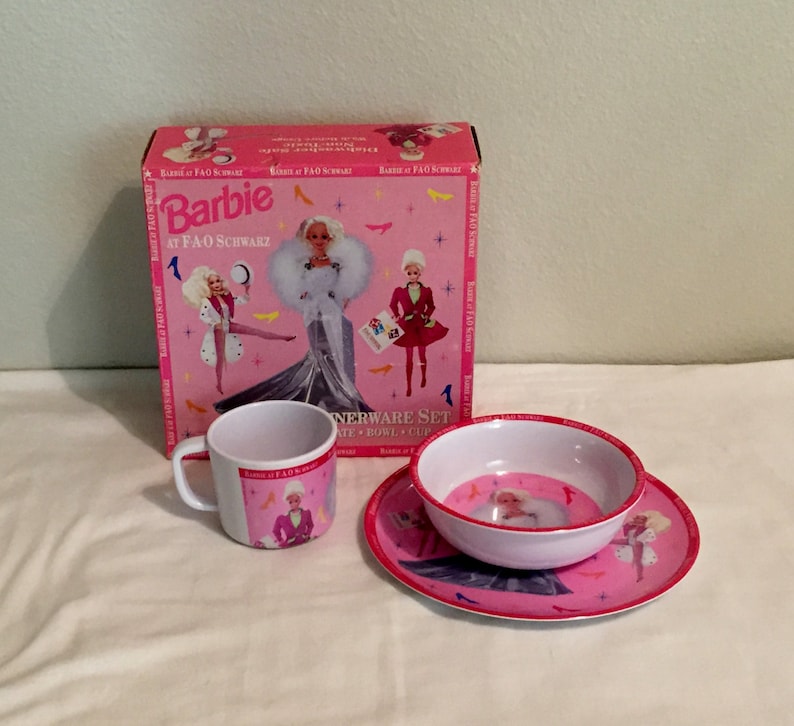barbie dinnerware set