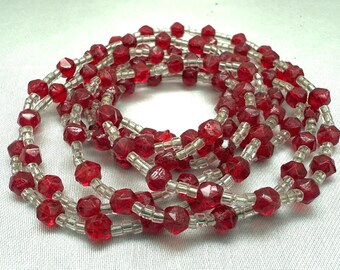 Vintage Czech Glass Flapper Necklace
