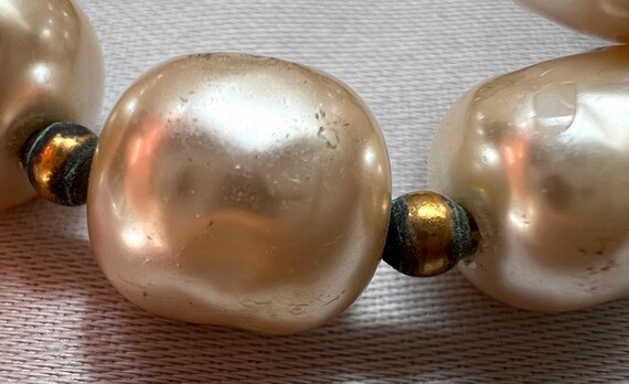 Miriam Haskell Baroque Pearl Memory Wrap Bracelet - image 4