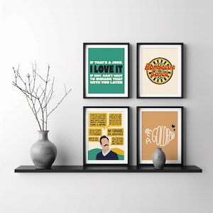 Wall Art SET OF 4 | Soccer Show | Digital Download | Modern, Boho, Neutral, Richmond, Darts, Believe, Goldfish