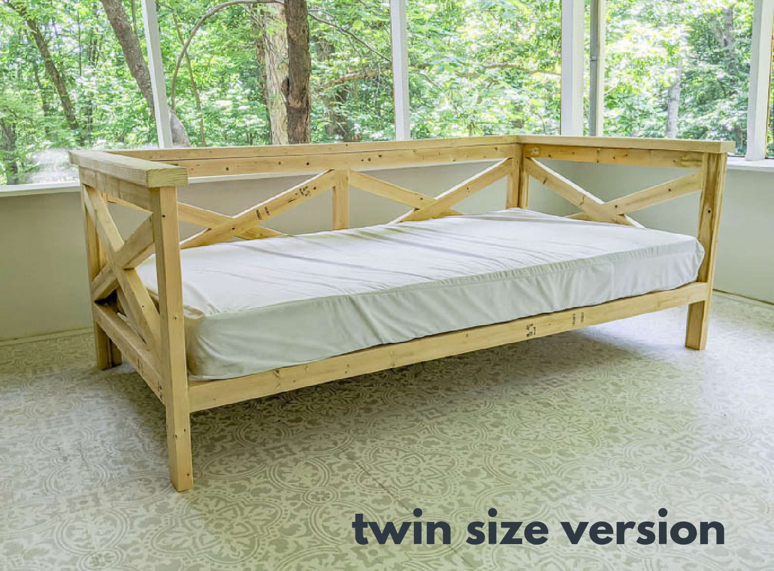 DIY Full Size Daybed Printable PDF Woodworking Plans Build Etsy UK