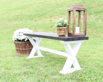 DIY Wooden Indoor/Outdoor Bench - Printable PDF Woodworking Plans, Build Plans