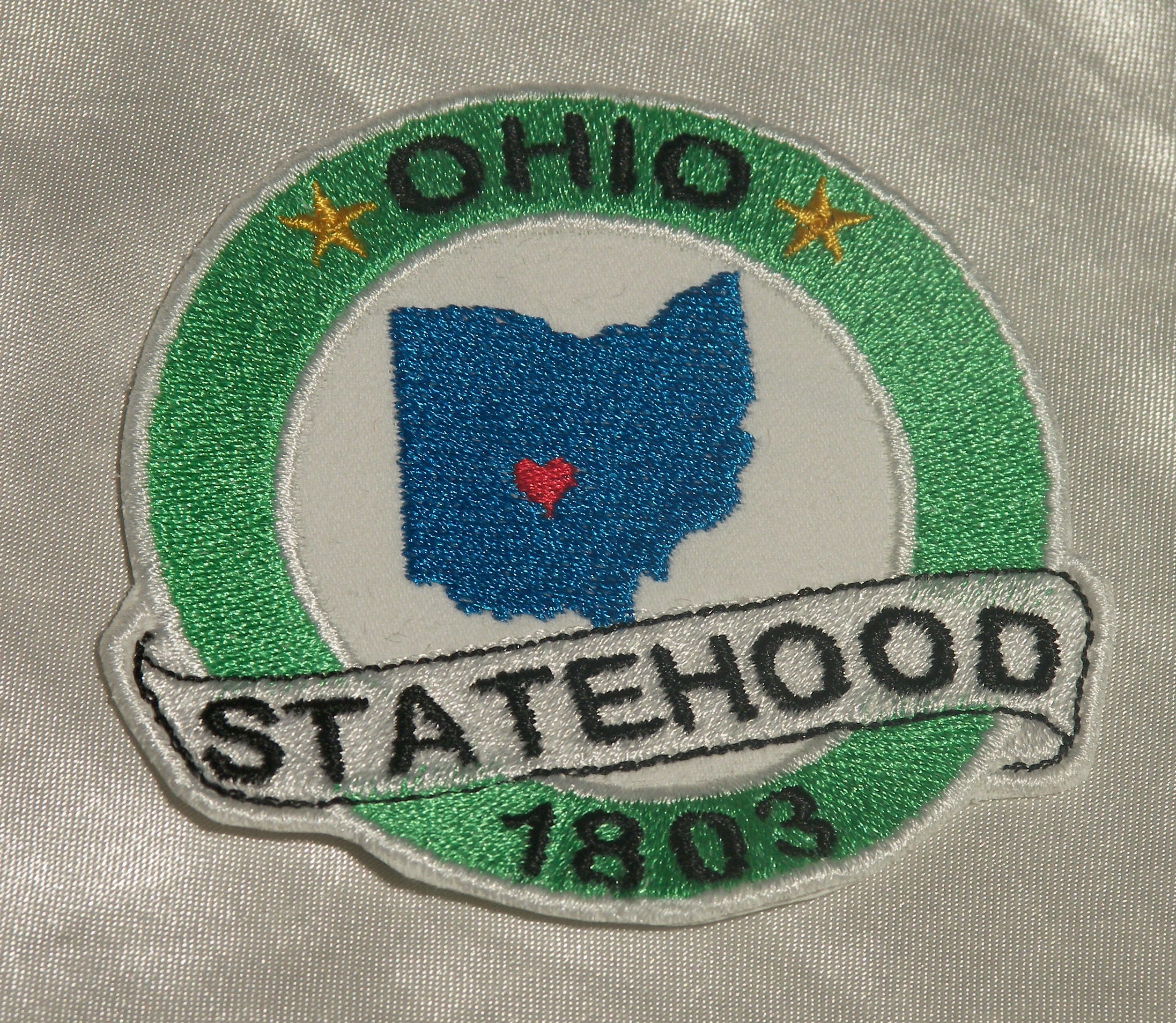 Embroidered Rhode Island State Pride Statehood RI Souvenir Patch Iron On Sew USA