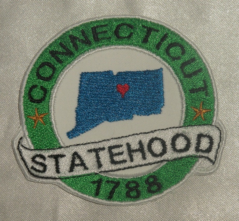 Embroidered Illinois State Pride IL Statehood Souvenir Patch Iron On Sew On USA