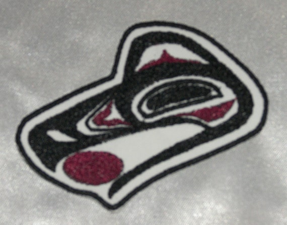 Embroidered Pacific Northwest Art Grizzly Bear Circle Patch Iron On Sew On USA