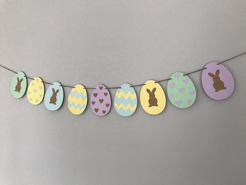 Easter Egg Garland NurseryPlayroom Decor Party Decor Holiday Decor