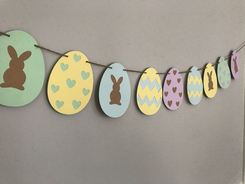 Easter Egg Garland NurseryPlayroom Decor Party Decor Holiday Decor