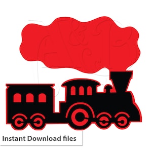 Treno SVG PNG file, motore a vapore digitale scaricare torta / cupcake topper, treno cake topper, svg per silhouette, treno ritaglio file per cricut